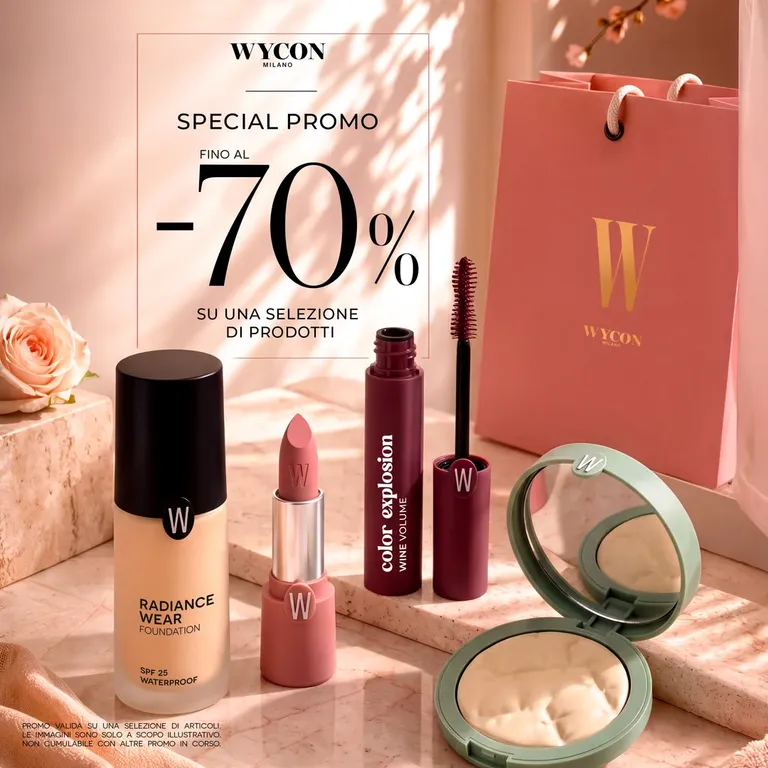 Fino al 70% sulla tua spesa Wycon