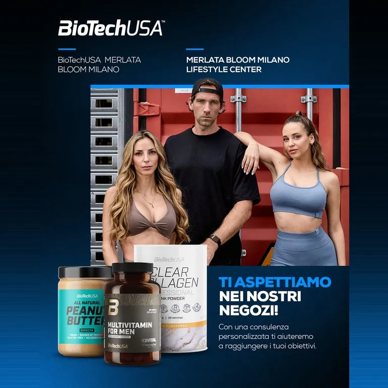 Promozione BioTechUSA al centro commerciale Merlata Bloom Milano